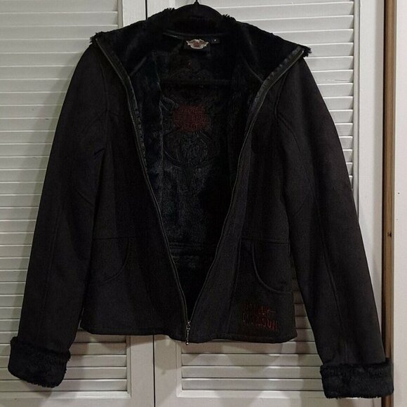 M Faux Sherling sensation Jacket with tribal graphics 97475-VW - Picture 8 of 11